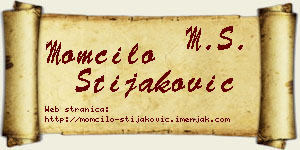 Momčilo Stijaković vizit kartica